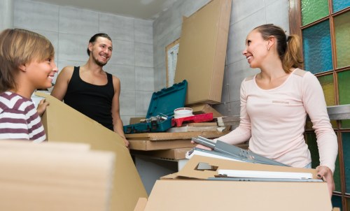 Local man with van loading furniture for a move in Kennington