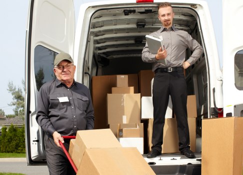 Movers handling a flat relocation in Kennington