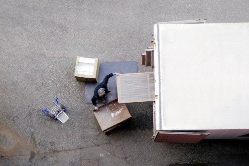 Packed moving van ready for house removals in Kennington