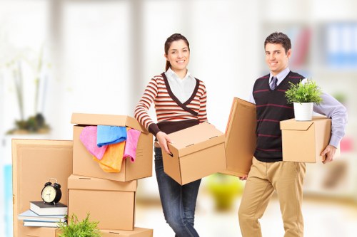 Boxes and furniture sized for a load-based removal quote